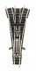 9157 Fleischmann Three-way point for manual operation, length 111 mm